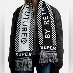 RetroSuperFuture Black and White Checkered Scarf
